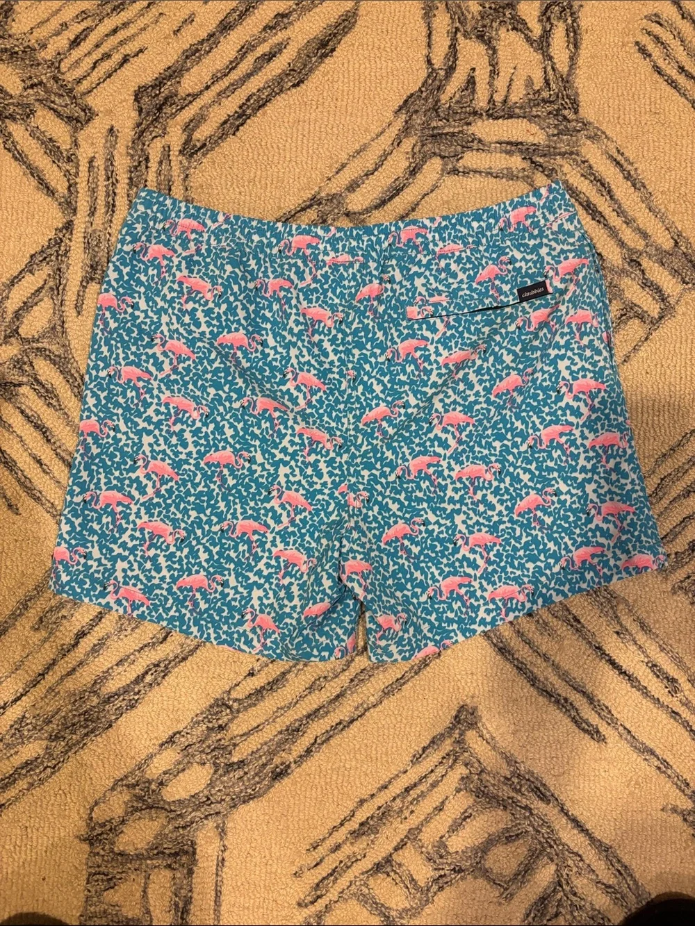 chubbies Swim Shorts, The Domingos Are For Flamingos, Youth XL, NWT